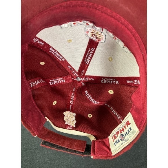 NCAA Wool Seminoles Noles Baseball Hat Red One‎ Size Fits All Adjustable Vintage - Picture 9 of 9